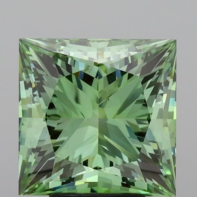 Loose Diamond - PRINCESS 6.0ct Fancy Vivid Green VS1: Loose Diamond - PRINCESS 6.0ct Fancy Vivid Green VS1 Source: This is a real non-mined Diamond that has been grown in a lab Shape: PRINCESS Carats: 6.0 Color: Fancy Vivid Green Certification: IGI Video