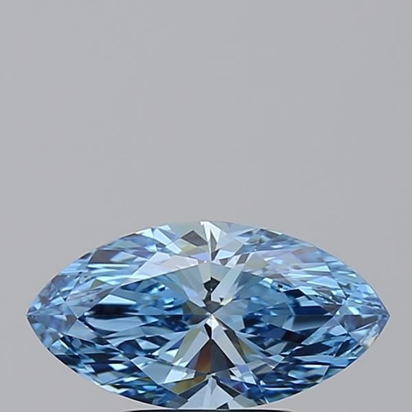 Loose Diamond - MARQUISE 1.5ct Fancy Vivid Blue VVS1: Loose Diamond - MARQUISE 1.5ct Fancy Vivid Blue VVS1 Source: This is a real non-mined Diamond that has been grown in a lab Shape: MARQUISE Carats: 1.5 Color: Fancy Vivid Blue Certification: IGI Video: