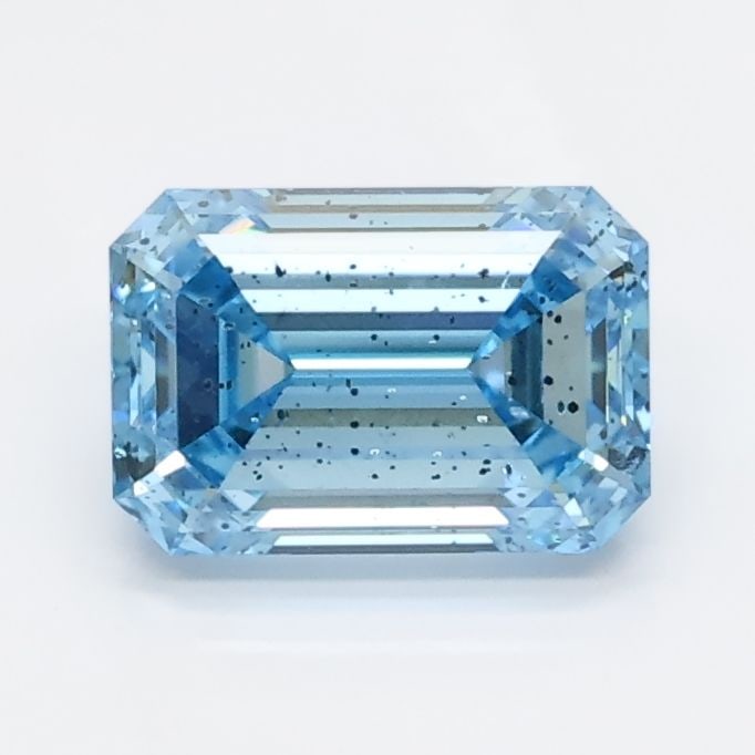 Loose Diamond - EMERALD 1.03ct Blue I1: Loose Diamond - EMERALD 1.03ct Blue I1 Source: This is a real non-mined Diamond that has been grown in a lab Shape: EMERALD Carats: 1.03 Color: Blue Certification: NONE Video: