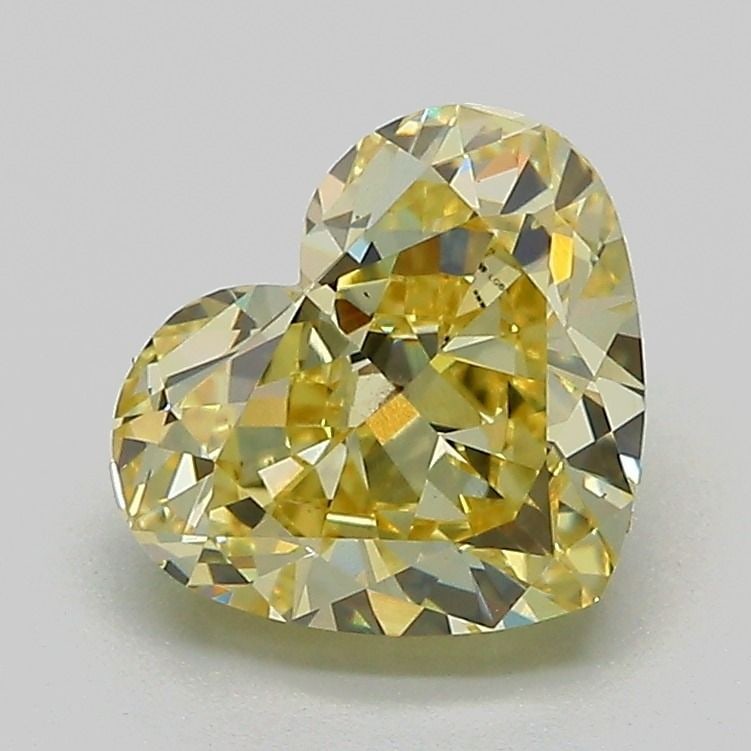 Loose Diamond - HEART 2.02ct Fancy Intense Yellow VS1: Loose Diamond - HEART 2.02ct Fancy Intense Yellow VS1 Source: This is a real non-mined Diamond that has been grown in a lab Shape: HEART Carats: 2.02 Color: Fancy Intense Yellow Certification: IGI Vid