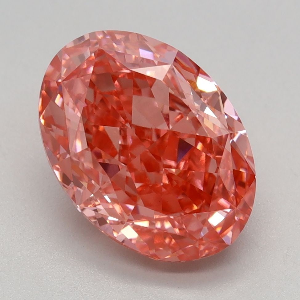 Loose Diamond - OVAL 2.7ct Fancy Vivid Pink VVS2: Loose Diamond - OVAL 2.7ct Fancy Vivid Pink VVS2 Source: This is a real non-mined Diamond that has been grown in a lab Shape: OVAL Carats: 2.7 Color: Fancy Vivid Pink Certification: IGI Video:
