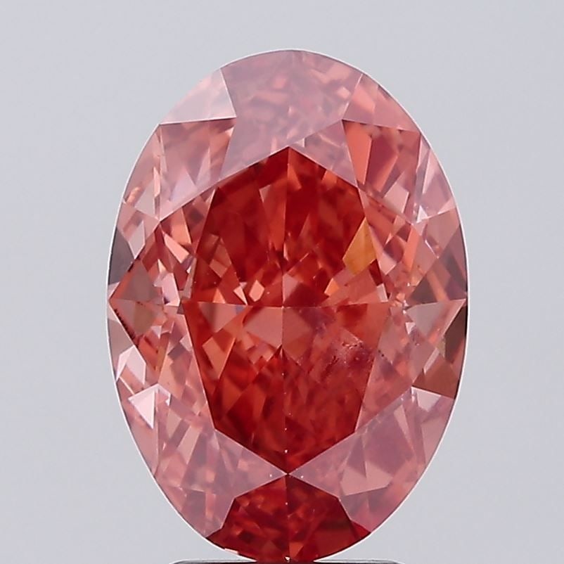 Loose Diamond - OVAL 5.02ct Fancy Vivid Pink VS1: Loose Diamond - OVAL 5.02ct Fancy Vivid Pink VS1 Source: This is a real non-mined Diamond that has been grown in a lab Shape: OVAL Carats: 5.02 Color: Fancy Vivid Pink Certification: IGI Video:
