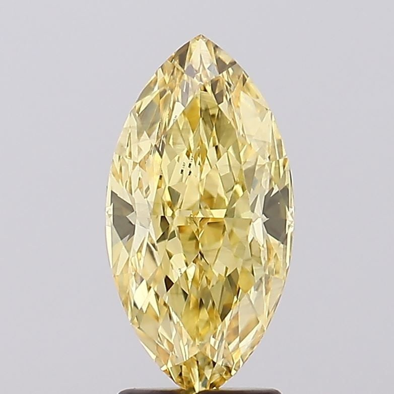 Loose Diamond - MARQUISE 3.05ct Fancy Intense Yellow VS2: Loose Diamond - MARQUISE 3.05ct Fancy Intense Yellow VS2 Source: This is a real non-mined Diamond that has been grown in a lab Shape: MARQUISE Carats: 3.05 Color: Fancy Intense Yellow Certification: I
