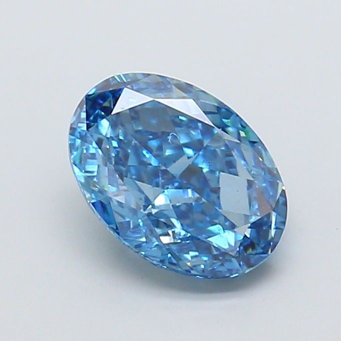 Loose Diamond - OVAL 2.51ct Fancy Vivid Blue VS2: Loose Diamond - OVAL 2.51ct Fancy Vivid Blue VS2 Source: This is a real non-mined Diamond that has been grown in a lab Shape: OVAL Carats: 2.51 Color: Fancy Vivid Blue Certification: IGI Video:
