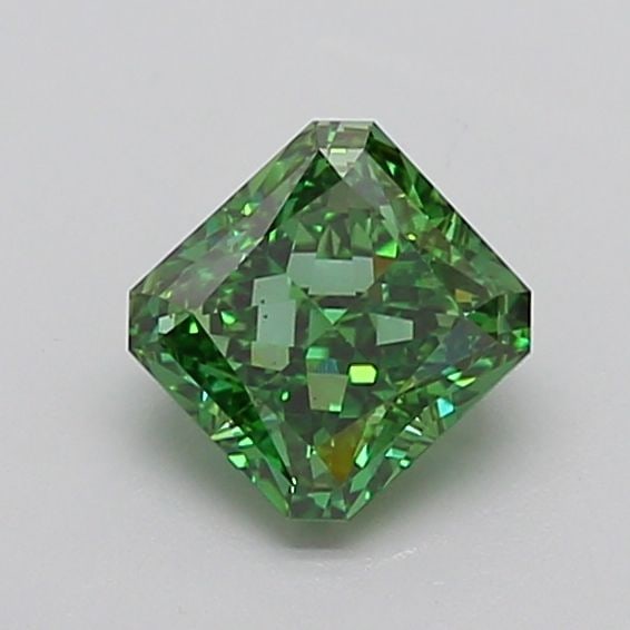 Loose Diamond - SQUARE RADIANT 1.69ct Fancy Vivid Green VS2: Loose Diamond - SQUARE RADIANT 1.69ct Fancy Vivid Green VS2 Source: This is a real non-mined Diamond that has been grown in a lab Shape: SQUARE RADIANT Carats: 1.69 Color: Fancy Vivid Green Certificat