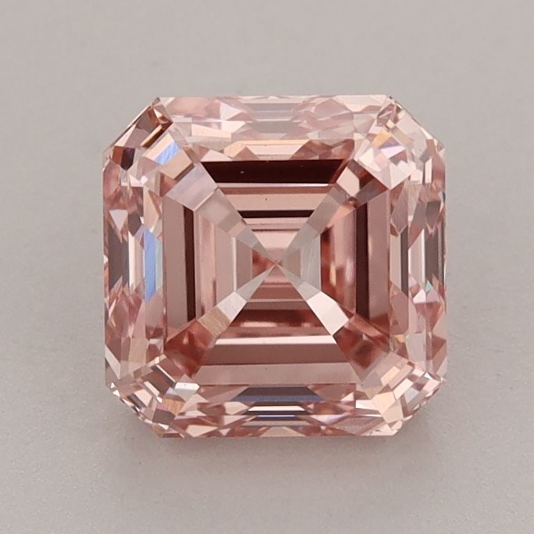 Loose Diamond - ASSCHER 2.1ct Fancy Vivid Pink VS1: Loose Diamond - ASSCHER 2.1ct Fancy Vivid Pink VS1 Source: This is a real non-mined Diamond that has been grown in a lab Shape: ASSCHER Carats: 2.1 Color: Fancy Vivid Pink Certification: IGI Video: