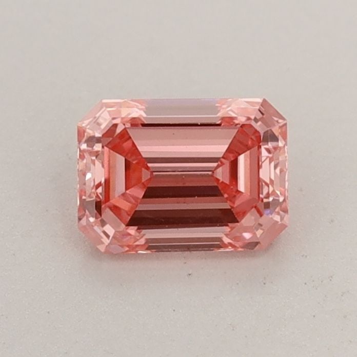 Loose Diamond - EMERALD 0.55ct Fancy Vivid Pink VS1: Loose Diamond - EMERALD 0.55ct Fancy Vivid Pink VS1 Source: This is a real non-mined Diamond that has been grown in a lab Shape: EMERALD Carats: 0.55 Color: Fancy Vivid Pink Certification: IGI Video: