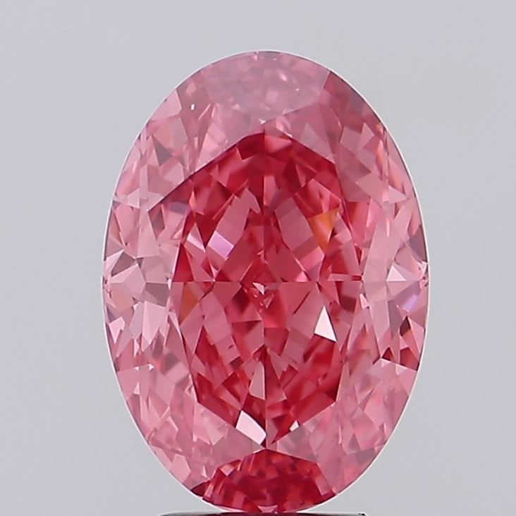 Loose Diamond - OVAL 5.12ct Fancy Vivid Pink VS1 (1 of 1)