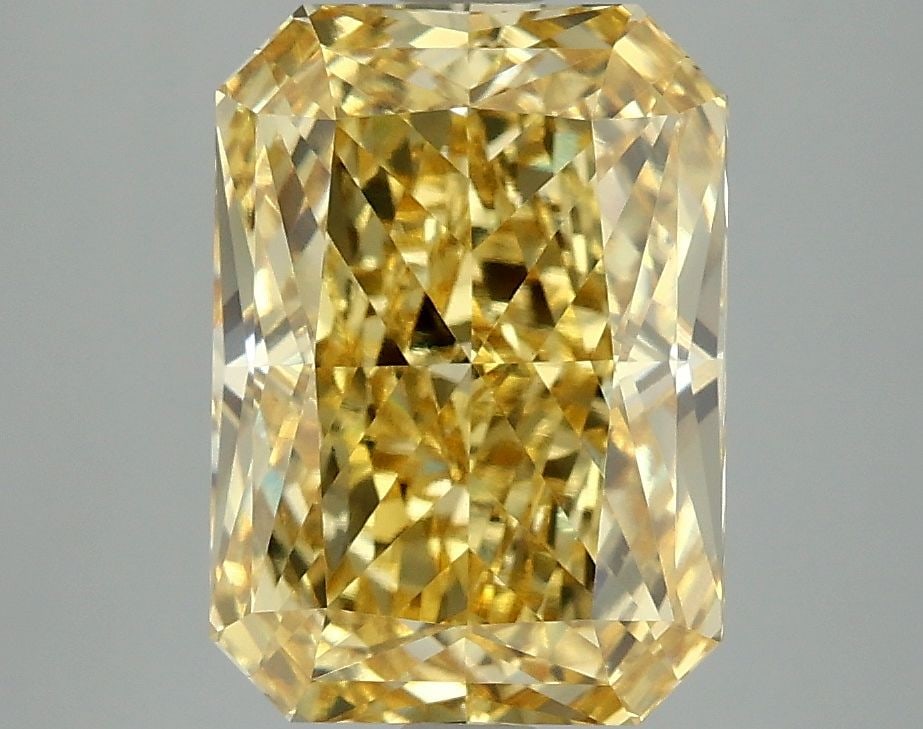 Loose Diamond - RADIANT 4.01ct Fancy Vivid Yellow VVS2: Loose Diamond - RADIANT 4.01ct Fancy Vivid Yellow VVS2 Source: This is a real non-mined Diamond that has been grown in a lab Shape: RADIANT Carats: 4.01 Color: Fancy Vivid Yellow Certification: IGI Vi