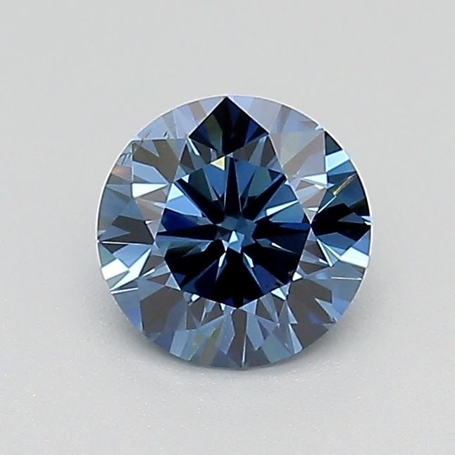 Loose Diamond - ROUND 0.63ct Fancy Deep Blue VS2: Loose Diamond - ROUND 0.63ct Fancy Deep Blue VS2 Source: This is a real non-mined Diamond that has been grown in a lab Shape: ROUND Carats: 0.63 Color: Fancy Deep Blue Certification: IGI Video: