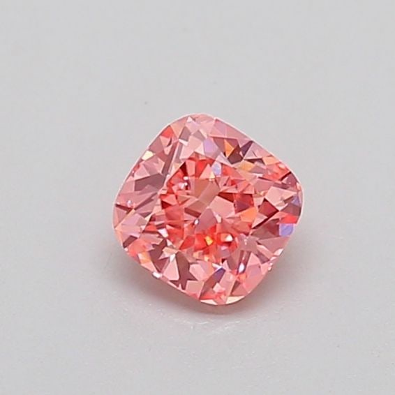Loose Diamond - CUSHION MODIFIED 0.34ct Fancy Vivid Pink VS2: Loose Diamond - CUSHION MODIFIED 0.34ct Fancy Vivid Pink VS2 Source: This is a real non-mined Diamond that has been grown in a lab Shape: CUSHION MODIFIED Carats: 0.34 Color: Fancy Vivid Pink Certific