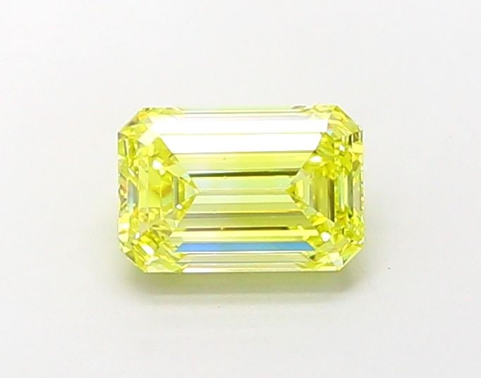 Loose Diamond - EMERALD 1.73ct Fancy Intense Yellow VS2: Loose Diamond - EMERALD 1.73ct Fancy Intense Yellow VS2 Source: This is a real non-mined Diamond that has been grown in a lab Shape: EMERALD Carats: 1.73 Color: Fancy Intense Yellow Certification: IGI
