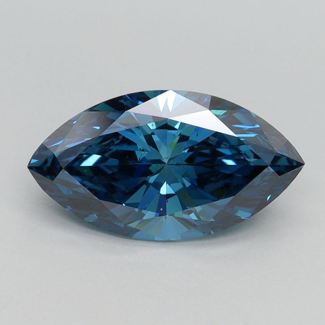 Loose Diamond - MARQUISE 2.2ct Fancy Vivid Blue SI1: Loose Diamond - MARQUISE 2.2ct Fancy Vivid Blue SI1 Source: This is a real non-mined Diamond that has been grown in a lab Shape: MARQUISE Carats: 2.2 Color: Fancy Vivid Blue Certification: IGI Video: