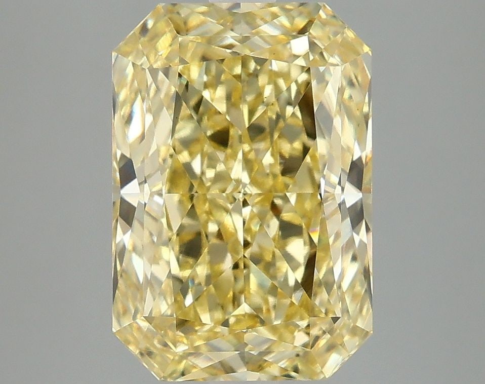 Loose Diamond - RADIANT 4.05ct Fancy Vivid Yellow VS1: Loose Diamond - RADIANT 4.05ct Fancy Vivid Yellow VS1 Source: This is a real non-mined Diamond that has been grown in a lab Shape: RADIANT Carats: 4.05 Color: Fancy Vivid Yellow Certification: IGI Vid