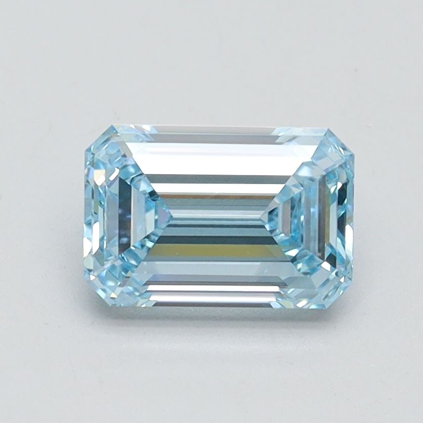 Loose Diamond - EMERALD 1.13ct Fancy Intense Blue VVS2: Loose Diamond - EMERALD 1.13ct Fancy Intense Blue VVS2 Source: This is a real non-mined Diamond that has been grown in a lab Shape: EMERALD Carats: 1.13 Color: Fancy Intense Blue Certification: IGI Vi
