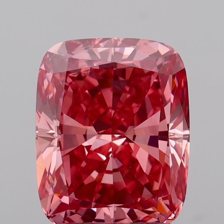 Loose Diamond - CUSHION MODIFIED 2.14ct Fancy Vivid Pink VS2: Loose Diamond - CUSHION MODIFIED 2.14ct Fancy Vivid Pink VS2 Source: This is a real non-mined Diamond that has been grown in a lab Shape: CUSHION MODIFIED Carats: 2.14 Color: Fancy Vivid Pink Certific