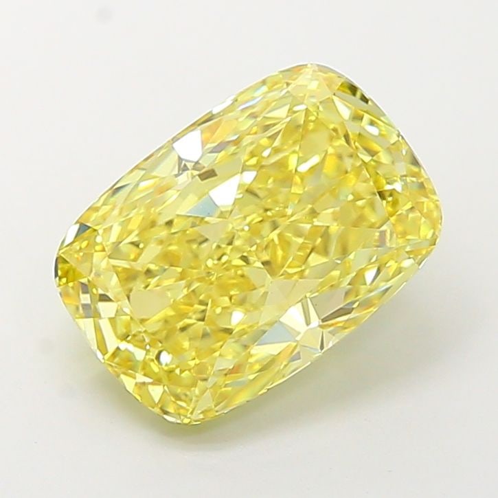 Loose Diamond - CUSHION MODIFIED 5.08ct Fancy Intense Yellow VS1: Loose Diamond - CUSHION MODIFIED 5.08ct Fancy Intense Yellow VS1 Source: This is a real non-mined Diamond that has been grown in a lab Shape: CUSHION MODIFIED Carats: 5.08 Color: Fancy Intense Yellow