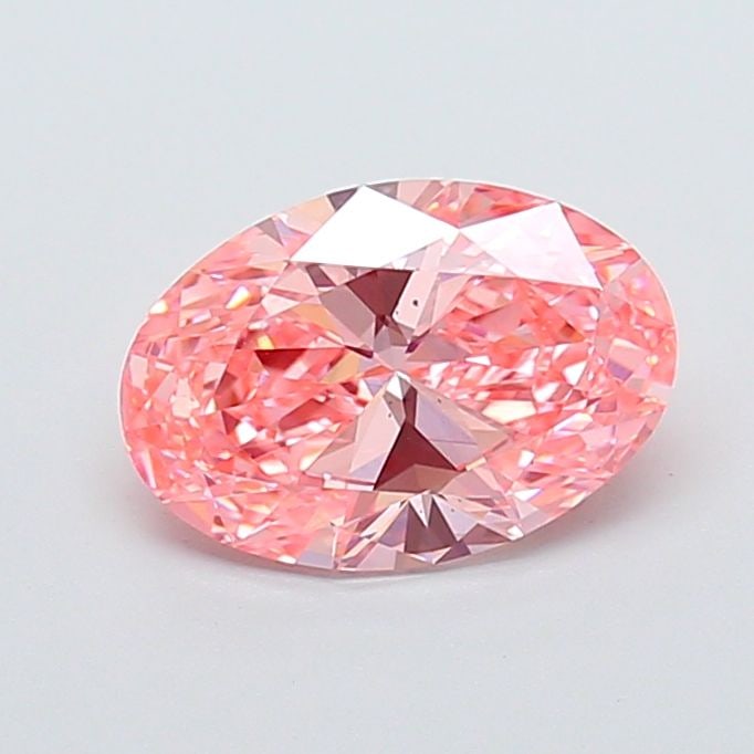 Loose Diamond - OVAL 2.06ct Fancy Vivid Pink VS2: Loose Diamond - OVAL 2.06ct Fancy Vivid Pink VS2 Source: This is a real non-mined Diamond that has been grown in a lab Shape: OVAL Carats: 2.06 Color: Fancy Vivid Pink Certification: IGI Video: