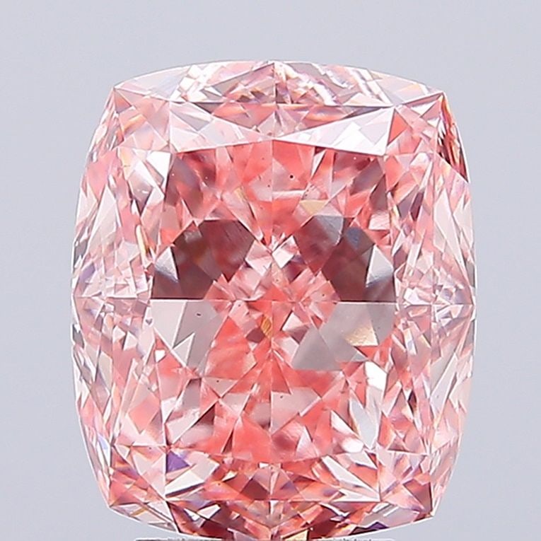 Loose Diamond - CUSHION MODIFIED 6.04ct Fancy Vivid Pink VS2: Loose Diamond - CUSHION MODIFIED 6.04ct Fancy Vivid Pink VS2 Source: This is a real non-mined Diamond that has been grown in a lab Shape: CUSHION MODIFIED Carats: 6.04 Color: Fancy Vivid Pink Certific