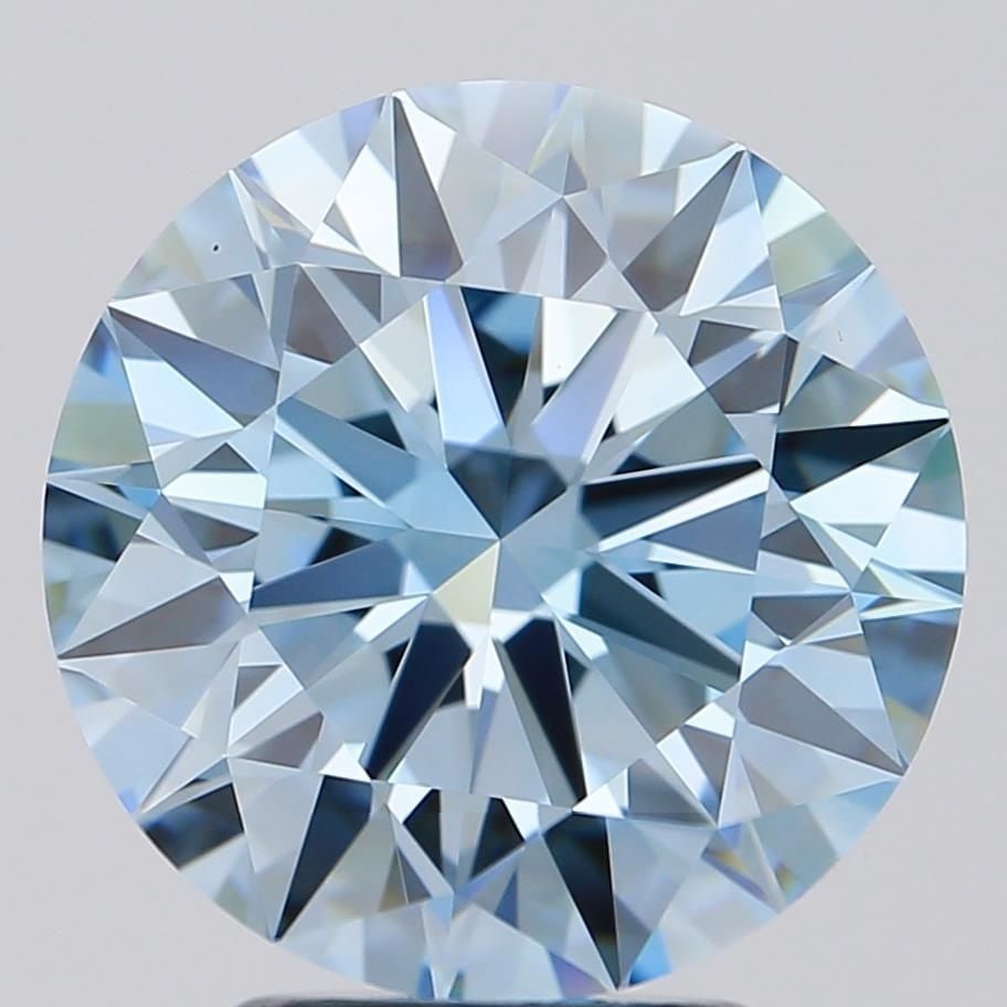 Ideal Loose Diamond - ROUND 3.68ct Fancy Vivid Blue VVS1: Ideal Loose Diamond - ROUND 3.68ct Fancy Vivid Blue VVS1 Source: This is a real non-mined Diamond that has been grown in a lab Shape: ROUND Carats: 3.68 Color: Fancy Vivid Blue Certification: IGI