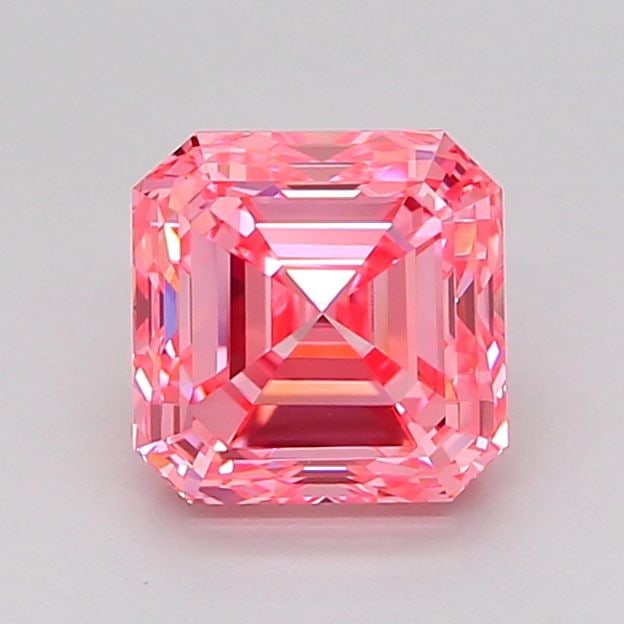 Loose Diamond - ASSCHER 1.52ct Fancy Vivid Pink VVS2: Loose Diamond - ASSCHER 1.52ct Fancy Vivid Pink VVS2 Source: This is a real non-mined Diamond that has been grown in a lab Shape: ASSCHER Carats: 1.52 Color: Fancy Vivid Pink Certification: IGI Video:
