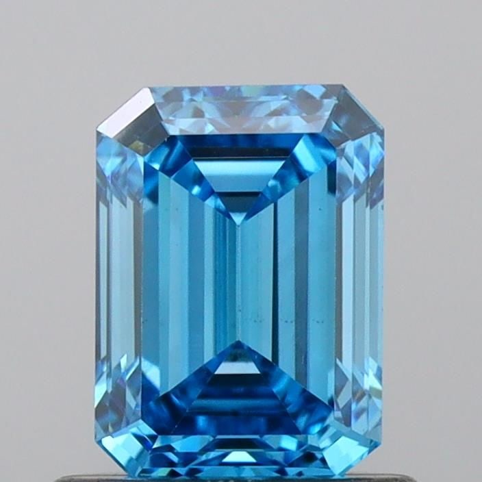 Loose Diamond - EMERALD 0.9ct Fancy Vivid Blue VS1: Loose Diamond - EMERALD 0.9ct Fancy Vivid Blue VS1 Source: This is a real non-mined Diamond that has been grown in a lab Shape: EMERALD Carats: 0.9 Color: Fancy Vivid Blue Certification: IGI Video: