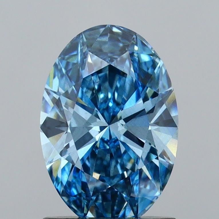 Loose Diamond - OVAL 1.26ct Fancy Blue VS1: Loose Diamond - OVAL 1.26ct Fancy Blue VS1 Source: This is a real non-mined Diamond that has been grown in a lab Shape: OVAL Carats: 1.26 Color: Fancy Blue Certification: IGI Video: