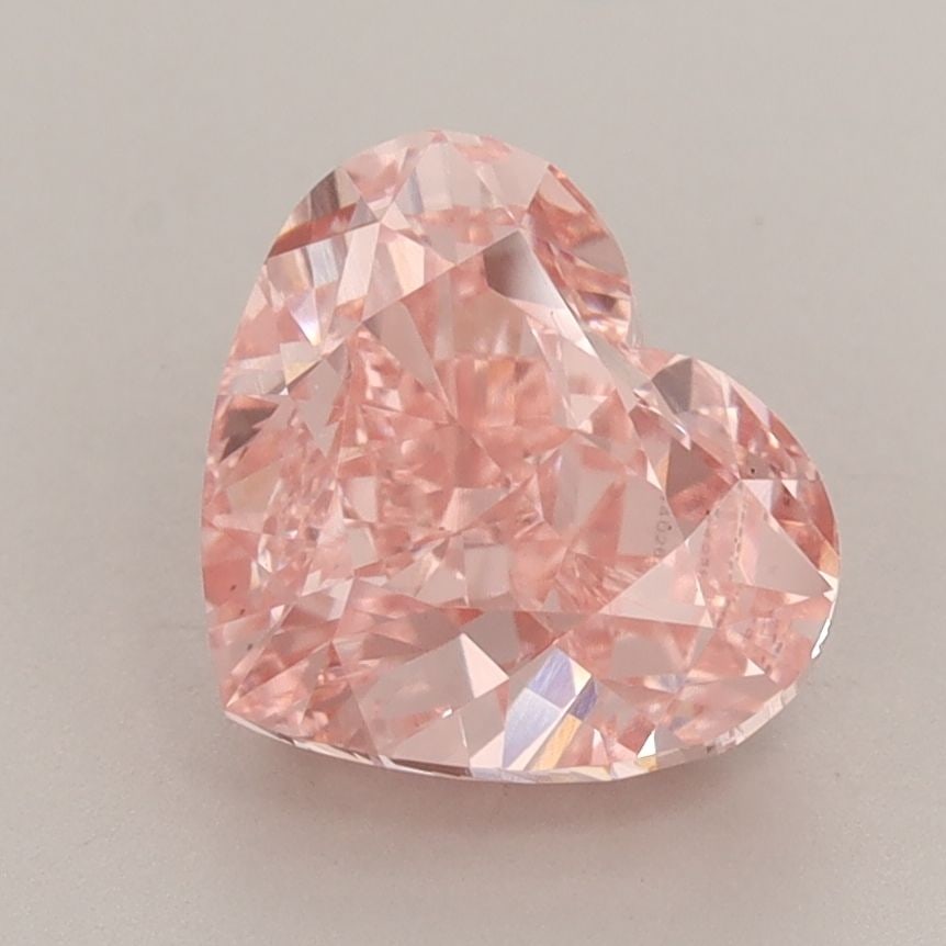 Loose Diamond - HEART 2.88ct Fancy Vivid Pink VS1: Loose Diamond - HEART 2.88ct Fancy Vivid Pink VS1 Source: This is a real non-mined Diamond that has been grown in a lab Shape: HEART Carats: 2.88 Color: Fancy Vivid Pink Certification: IGI Video:
