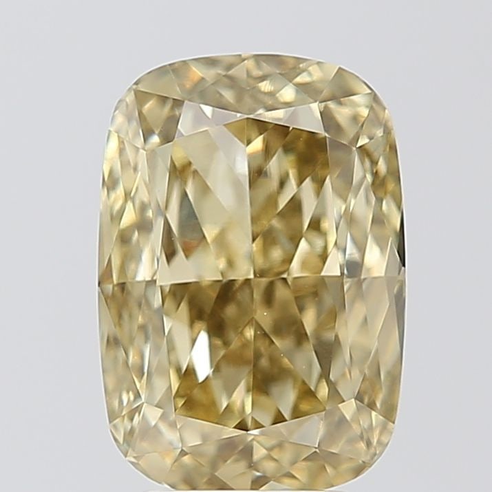 Loose Diamond - CUSHION MODIFIED 4.62ct Fancy Gray Yellow VVS2: Loose Diamond - CUSHION MODIFIED 4.62ct Fancy Gray Yellow VVS2 Source: This is a real non-mined Diamond that has been grown in a lab Shape: CUSHION MODIFIED Carats: 4.62 Color: Fancy Gray Yellow Certi