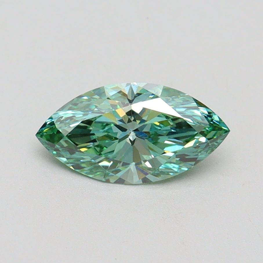 Loose Diamond - MARQUISE 0.72ct Fancy Vivid Green VS1: Loose Diamond - MARQUISE 0.72ct Fancy Vivid Green VS1 Source: This is a real non-mined Diamond that has been grown in a lab Shape: MARQUISE Carats: 0.72 Color: Fancy Vivid Green Certification: IGI Vid