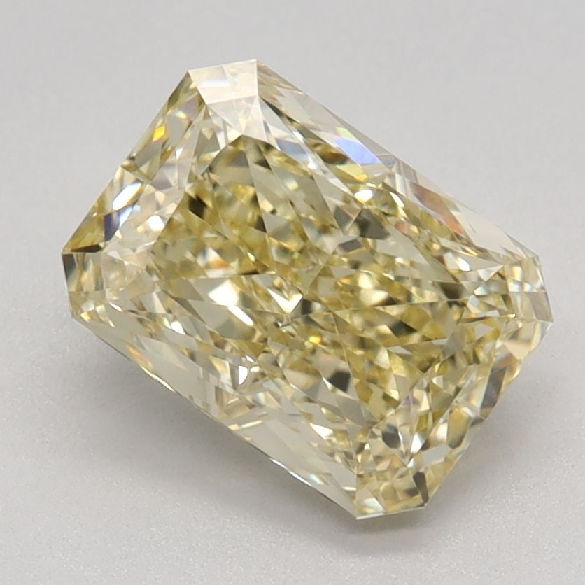 Loose Diamond - RADIANT 1.64ct Fancy Yellow VVS2: Loose Diamond - RADIANT 1.64ct Fancy Yellow VVS2 Source: This is a real non-mined Diamond that has been grown in a lab Shape: RADIANT Carats: 1.64 Color: Fancy Yellow Certification: IGI Video: