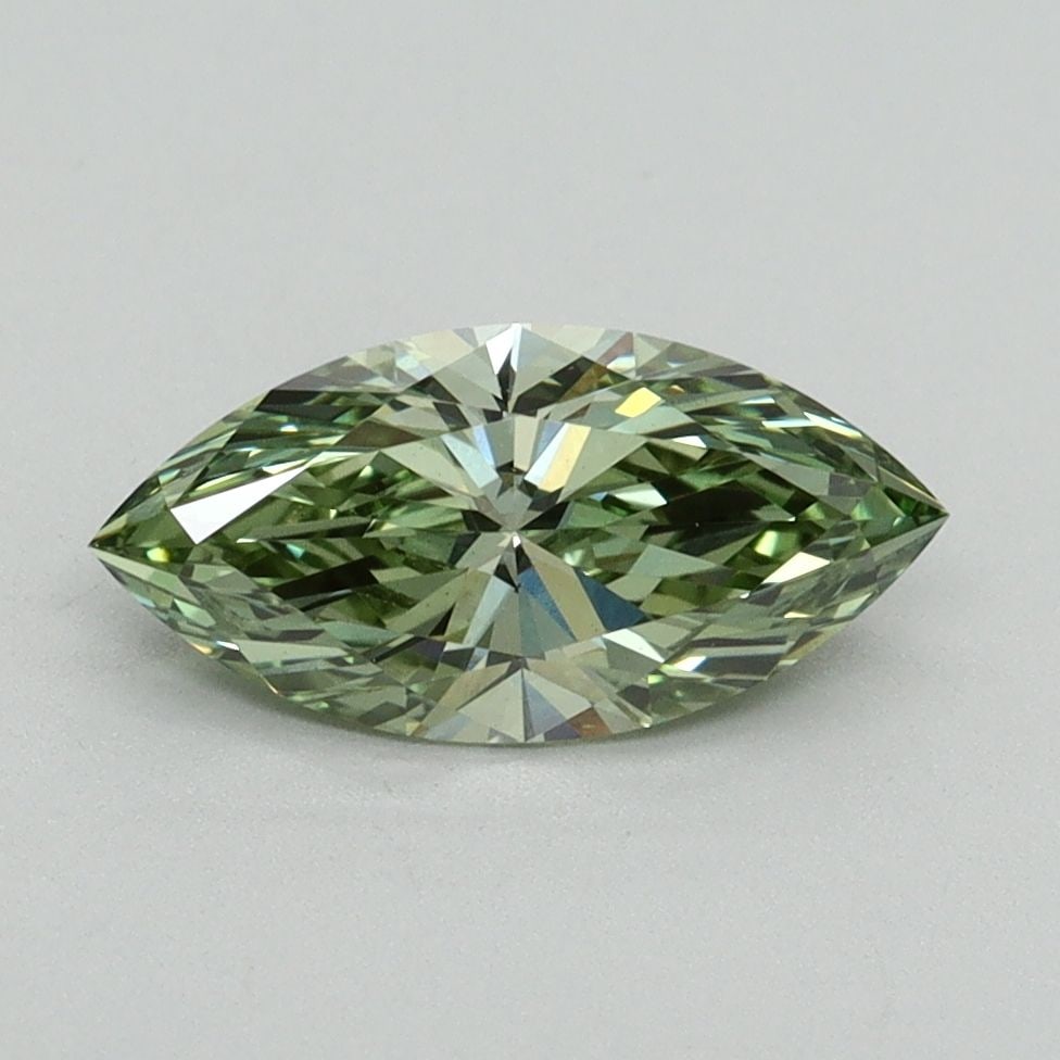 Loose Diamond - MARQUISE 1.0ct Fancy Vivid Green VS1: Loose Diamond - MARQUISE 1.0ct Fancy Vivid Green VS1 Source: This is a real non-mined Diamond that has been grown in a lab Shape: MARQUISE Carats: 1.0 Color: Fancy Vivid Green Certification: IGI Video