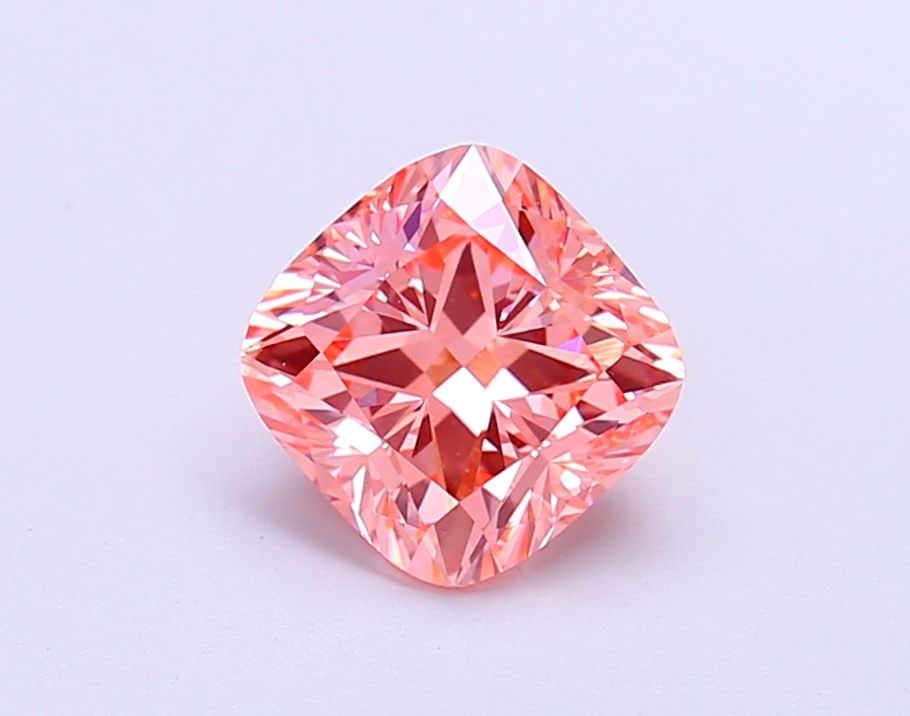 Loose Diamond - CUSHION MODIFIED 1.45ct Fancy Vivid Pink VS1: Loose Diamond - CUSHION MODIFIED 1.45ct Fancy Vivid Pink VS1 Source: This is a real non-mined Diamond that has been grown in a lab Shape: CUSHION MODIFIED Carats: 1.45 Color: Fancy Vivid Pink Certific