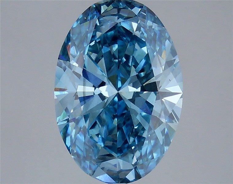 Loose Diamond - OVAL 3.95ct Fancy Vivid Blue VS2: Loose Diamond - OVAL 3.95ct Fancy Vivid Blue VS2 Source: This is a real non-mined Diamond that has been grown in a lab Shape: OVAL Carats: 3.95 Color: Fancy Vivid Blue Certification: IGI Video: