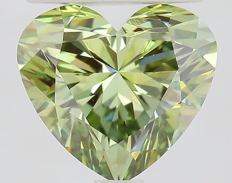 Loose Diamond - HEART 2.05ct Fancy Vivid Green VVS2: Loose Diamond - HEART 2.05ct Fancy Vivid Green VVS2 Source: This is a real non-mined Diamond that has been grown in a lab Shape: HEART Carats: 2.05 Color: Fancy Vivid Green Certification: IGI Video: