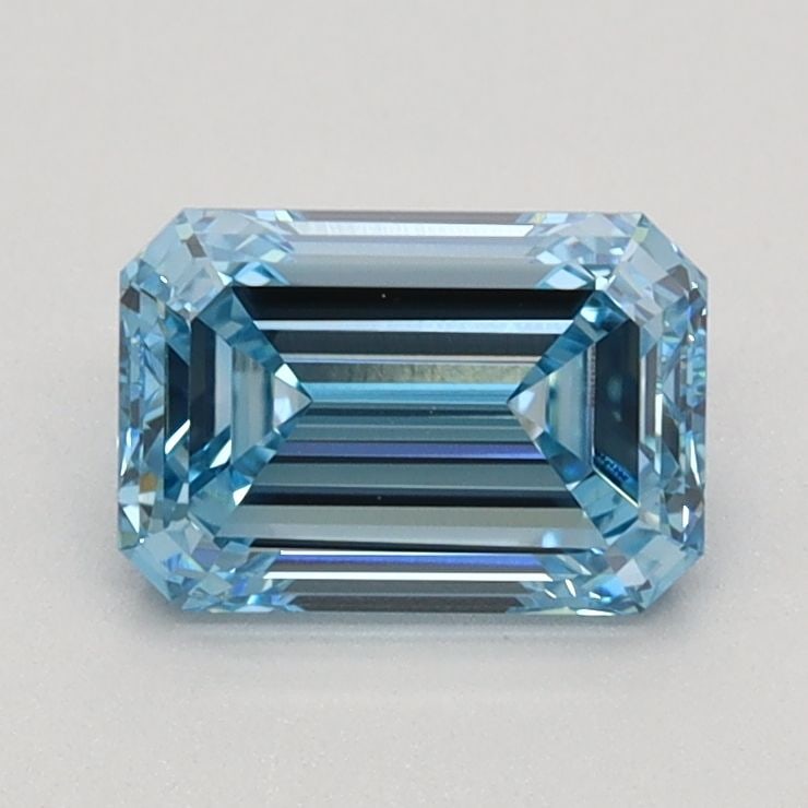 Loose Diamond - EMERALD 1.0ct Fancy Vivid Blue VS1: Loose Diamond - EMERALD 1.0ct Fancy Vivid Blue VS1 Source: This is a real non-mined Diamond that has been grown in a lab Shape: EMERALD Carats: 1.0 Color: Fancy Vivid Blue Certification: IGI Video: