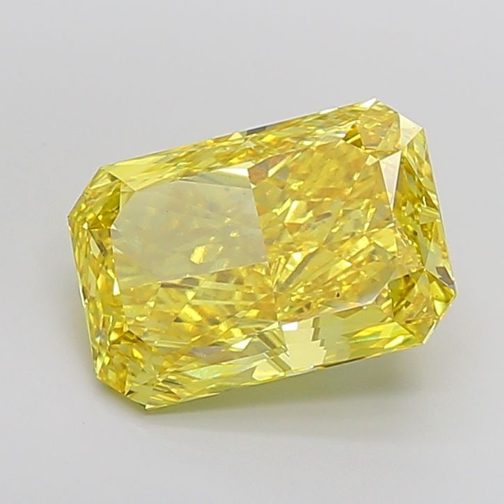 Loose Diamond - RADIANT 7.47ct Fancy Vivid Yellow VS2: Loose Diamond - RADIANT 7.47ct Fancy Vivid Yellow VS2 Source: This is a real non-mined Diamond that has been grown in a lab Shape: RADIANT Carats: 7.47 Color: Fancy Vivid Yellow Certification: IGI Vid