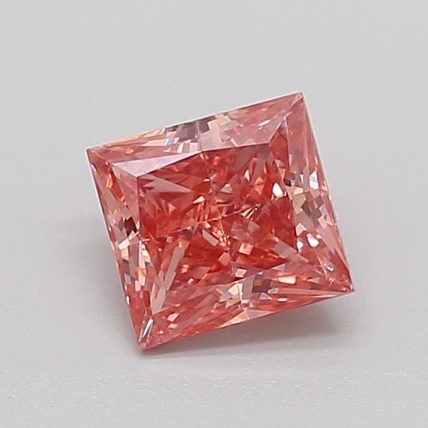 Loose Diamond - PRINCESS 1.1ct Fancy Vivid Brownish Pink VS2: Loose Diamond - PRINCESS 1.1ct Fancy Vivid Brownish Pink VS2 Source: This is a real non-mined Diamond that has been grown in a lab Shape: PRINCESS Carats: 1.1 Color: Fancy Vivid Brownish Pink Certific