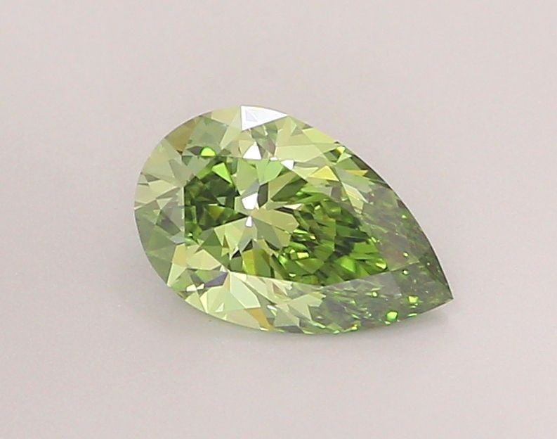Loose Diamond - PEAR 1.13ct Fancy Vivid Green VS1: Loose Diamond - PEAR 1.13ct Fancy Vivid Green VS1 Source: This is a real non-mined Diamond that has been grown in a lab Shape: PEAR Carats: 1.13 Color: Fancy Vivid Green Certification: IGI Video: