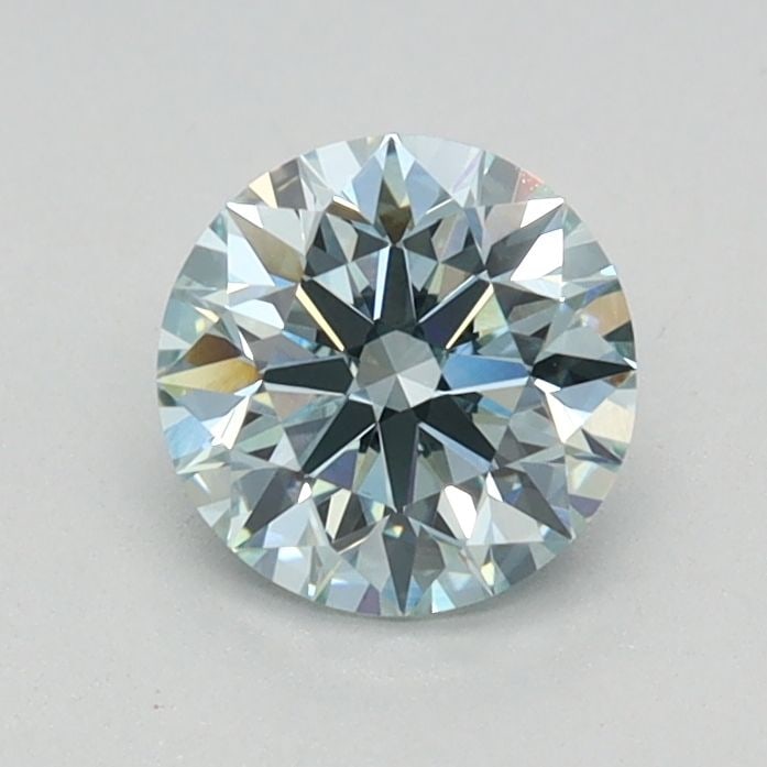 Loose Diamond - ROUND 0.66ct Fancy Intense Green Blue VS1: Loose Diamond - ROUND 0.66ct Fancy Intense Green Blue VS1 Source: This is a real non-mined Diamond that has been grown in a lab Shape: ROUND Carats: 0.66 Color: Fancy Intense Green Blue Certification: