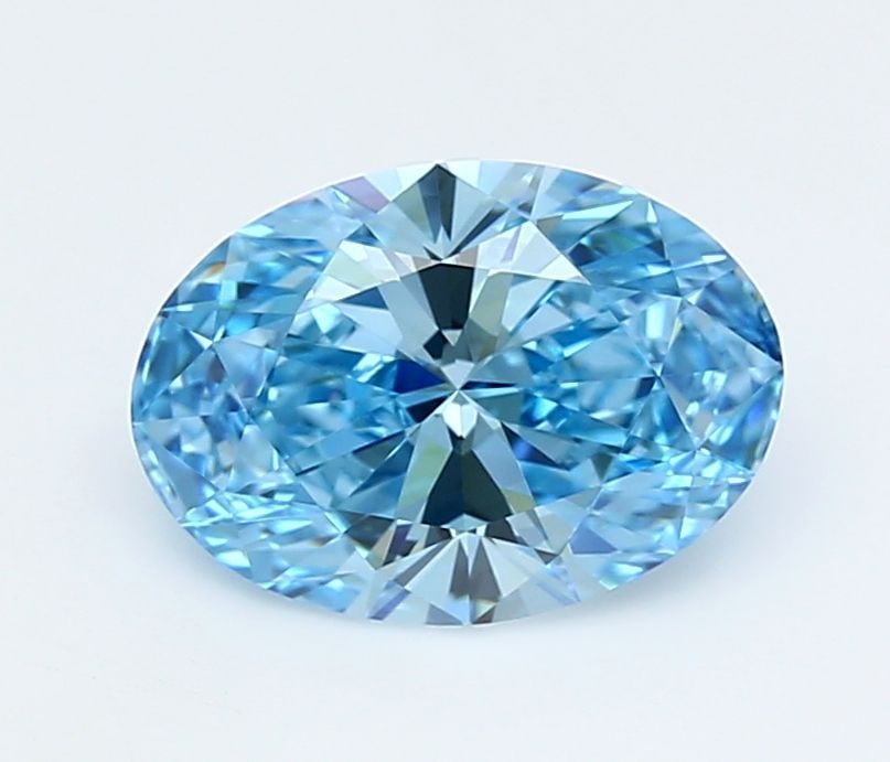 Loose Diamond - OVAL 2.52ct Fancy Vivid Blue VVS1: Loose Diamond - OVAL 2.52ct Fancy Vivid Blue VVS1 Source: This is a real non-mined Diamond that has been grown in a lab Shape: OVAL Carats: 2.52 Color: Fancy Vivid Blue Certification: IGI Video: