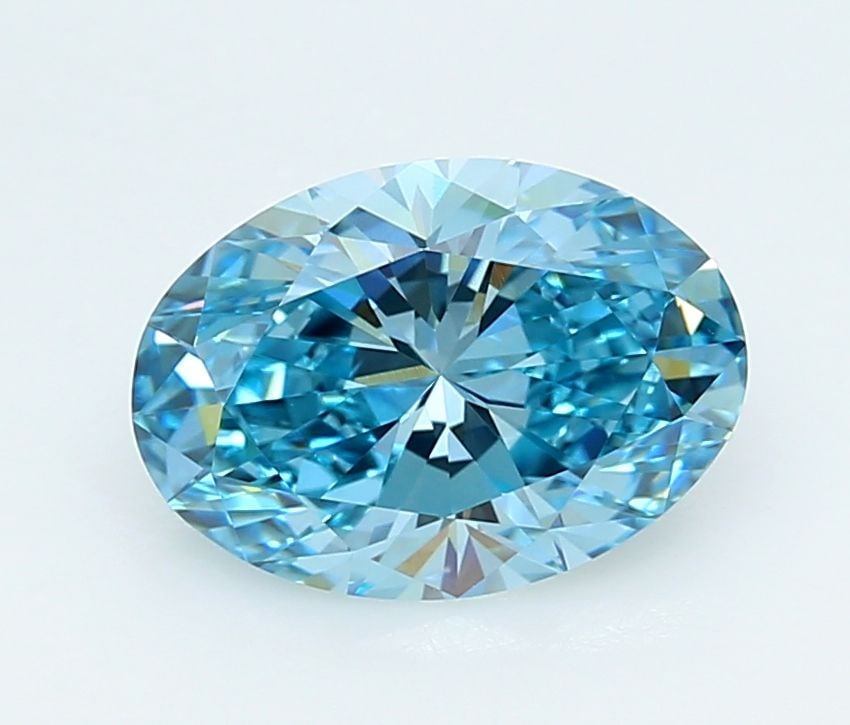 Loose Diamond - OVAL 3.03ct Fancy Vivid Blue VVS2: Loose Diamond - OVAL 3.03ct Fancy Vivid Blue VVS2 Source: This is a real non-mined Diamond that has been grown in a lab Shape: OVAL Carats: 3.03 Color: Fancy Vivid Blue Certification: IGI Video:
