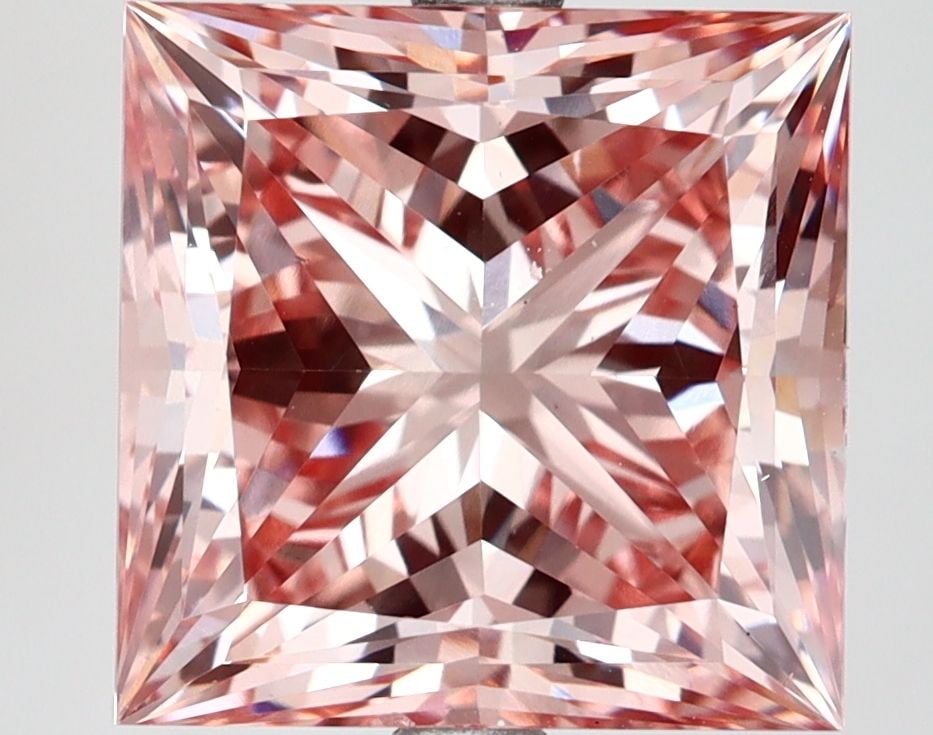 Loose Diamond - PRINCESS 6.03ct Fancy Intense Pink VS2: Loose Diamond - PRINCESS 6.03ct Fancy Intense Pink VS2 Source: This is a real non-mined Diamond that has been grown in a lab Shape: PRINCESS Carats: 6.03 Color: Fancy Intense Pink Certification: IGI V