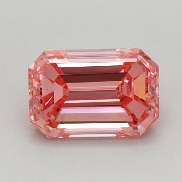 Loose Diamond - EMERALD 0.7ct Fancy Vivid Pink VS1: Loose Diamond - EMERALD 0.7ct Fancy Vivid Pink VS1 Source: This is a real non-mined Diamond that has been grown in a lab Shape: EMERALD Carats: 0.7 Color: Fancy Vivid Pink Certification: IGI Video: