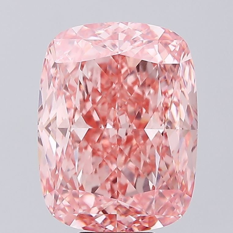 Loose Diamond - CUSHION MODIFIED 12.52ct Fancy Vivid Pink VVS2: Loose Diamond - CUSHION MODIFIED 12.52ct Fancy Vivid Pink VVS2 Source: This is a real non-mined Diamond that has been grown in a lab Shape: CUSHION MODIFIED Carats: 12.52 Color: Fancy Vivid Pink Certi