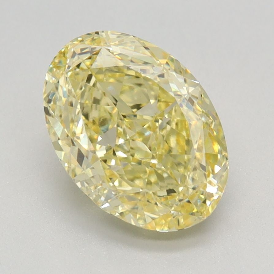 Loose Diamond - OVAL 2.12ct Fancy Intense Yellow VS1: Loose Diamond - OVAL 2.12ct Fancy Intense Yellow VS1 Source: This is a real non-mined Diamond that has been grown in a lab Shape: OVAL Carats: 2.12 Color: Fancy Intense Yellow Certification: IGI Video