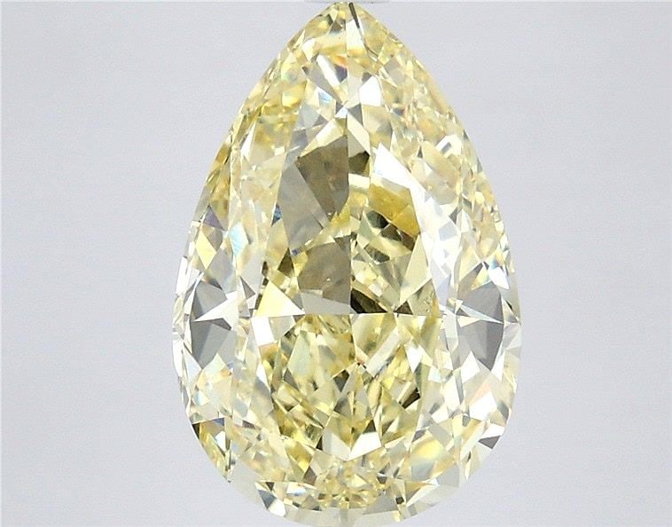 Loose Diamond - PEAR 5.09ct Fancy Intense Yellow VS1: Loose Diamond - PEAR 5.09ct Fancy Intense Yellow VS1 Source: This is a real non-mined Diamond that has been grown in a lab Shape: PEAR Carats: 5.09 Color: Fancy Intense Yellow Certification: IGI Video