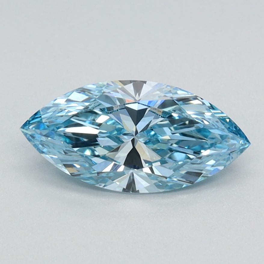 Loose Diamond - MARQUISE 0.78ct Fancy Vivid Blue VS1: Loose Diamond - MARQUISE 0.78ct Fancy Vivid Blue VS1 Source: This is a real non-mined Diamond that has been grown in a lab Shape: MARQUISE Carats: 0.78 Color: Fancy Vivid Blue Certification: IGI Video
