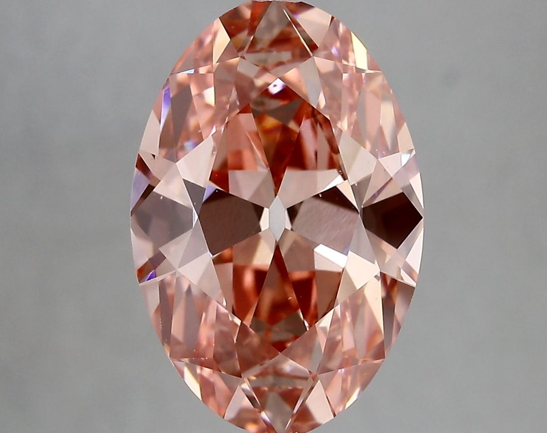 Loose Diamond - OVAL 5.05ct Fancy Vivid Red VS1: Loose Diamond - OVAL 5.05ct Fancy Vivid Red VS1 Source: This is a real non-mined Diamond that has been grown in a lab Shape: OVAL Carats: 5.05 Color: Fancy Vivid Red Certification: IGI Video: