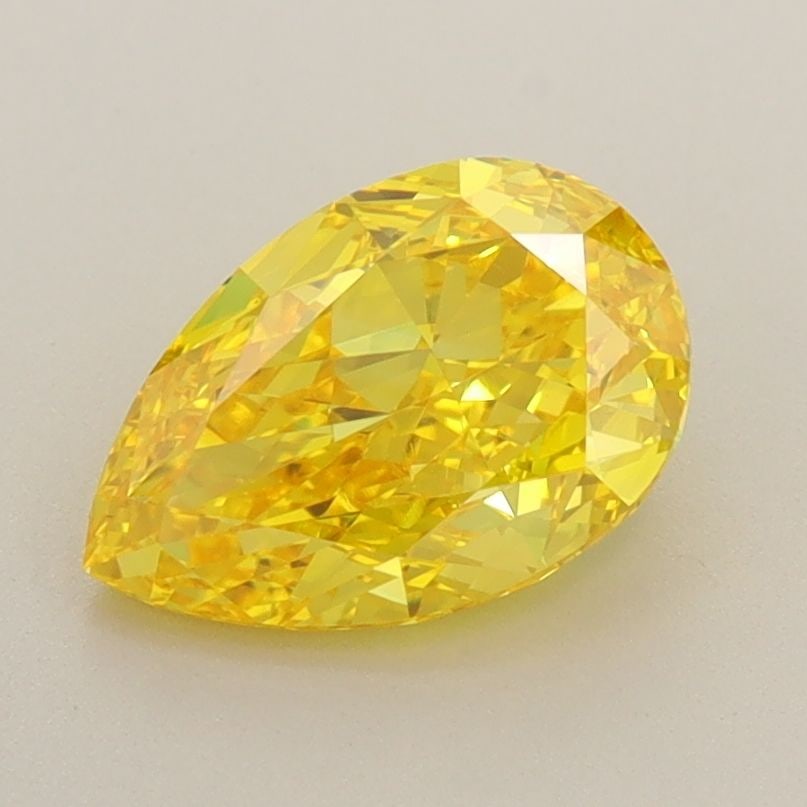 Loose Diamond - PEAR 1.52ct Fancy Vivid Yellow VVS1: Loose Diamond - PEAR 1.52ct Fancy Vivid Yellow VVS1 Source: This is a real non-mined Diamond that has been grown in a lab Shape: PEAR Carats: 1.52 Color: Fancy Vivid Yellow Certification: IGI Video: